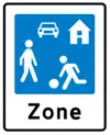 Sign for Play and living area